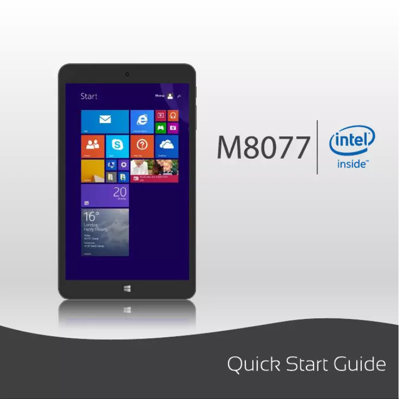 Página 1 del manual Manual de usuario Cello M8077