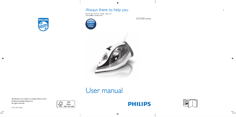 Página 1 del manual Manual de usuario Philips Azur Performer Plus GC4511