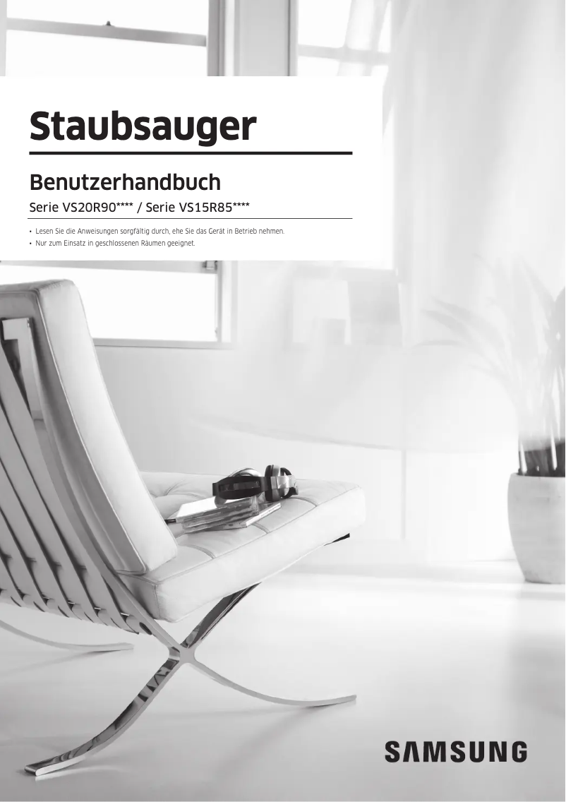 Página 1 del manual Manual de usuario Samsung VS15R8542S1