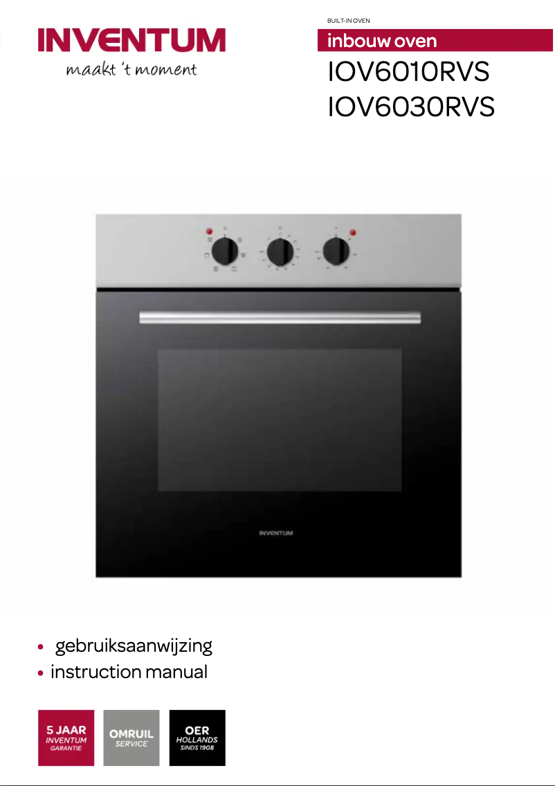 Página 1 del manual Manual de usuario Inventum IOV6010RVS