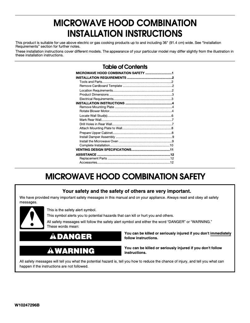 Page 1 de la notice Manuel utilisateur Whirlpool WMH76719CW