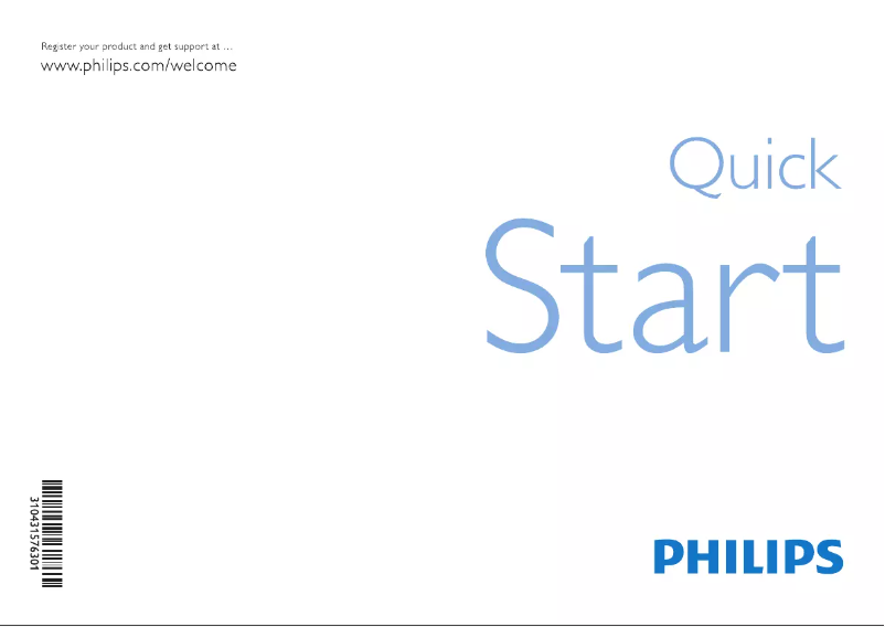 Página 1 del manual Guía de inicio rápido Philips 40PFL8664H