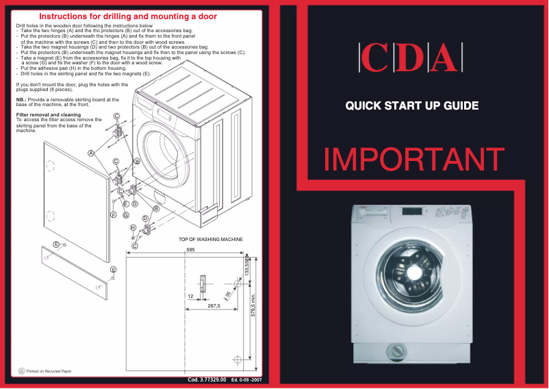 Página 1 del manual Manual de usuario CDA CI360