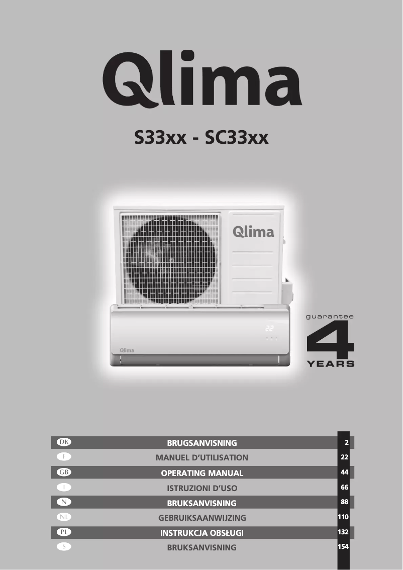 Page 1 of the manual User Manual Qlima SC 3331 IN
