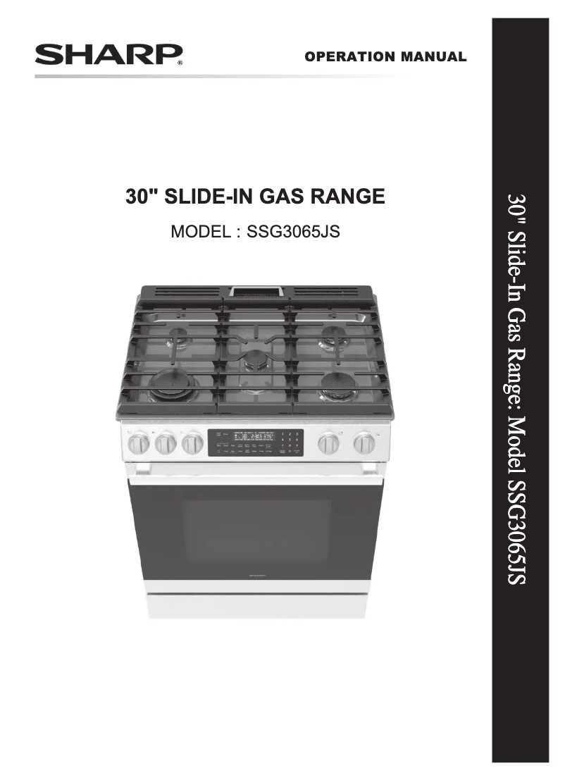 Page 1 de la notice Manuel utilisateur Sharp SSG3065JS