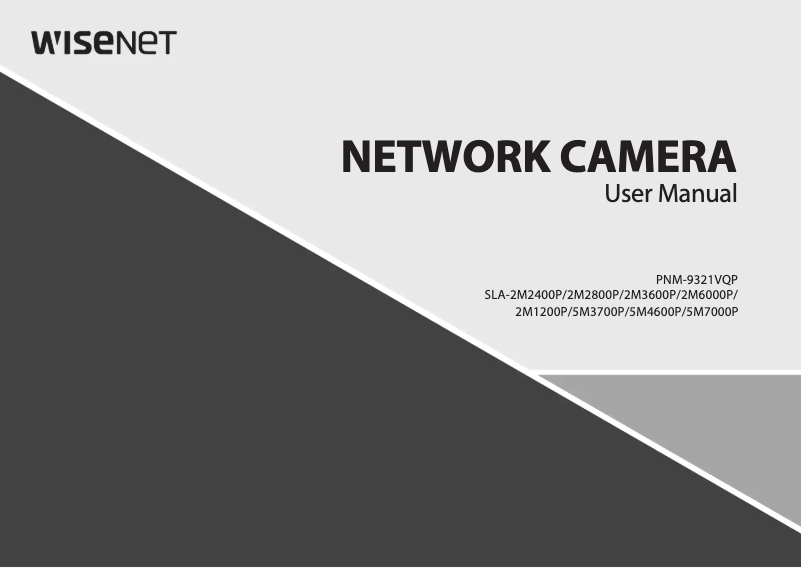 Page 1 de la notice Manuel utilisateur Wisenet PNM-9321VQP