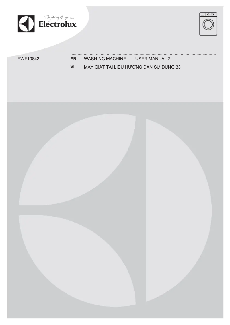 Página 1 del manual Manual de usuario Electrolux EWF10842