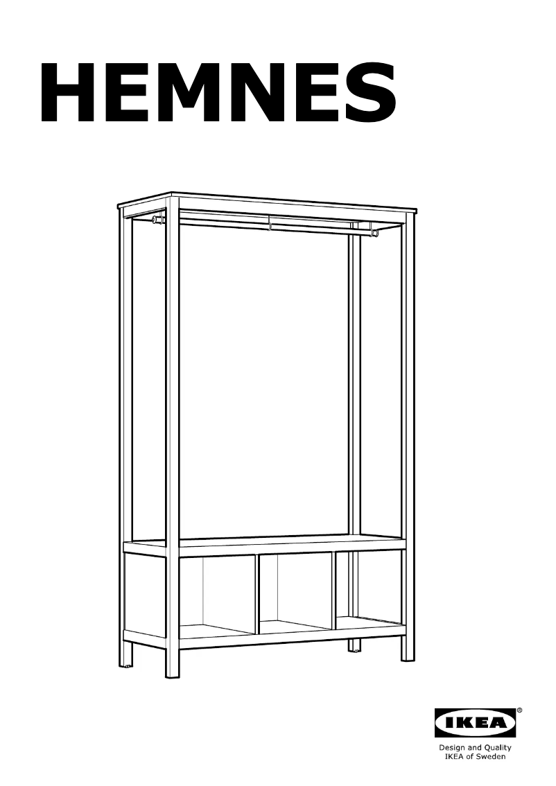 Page 1 de la notice Manuel utilisateur Ikea HEMNES 103.793.03