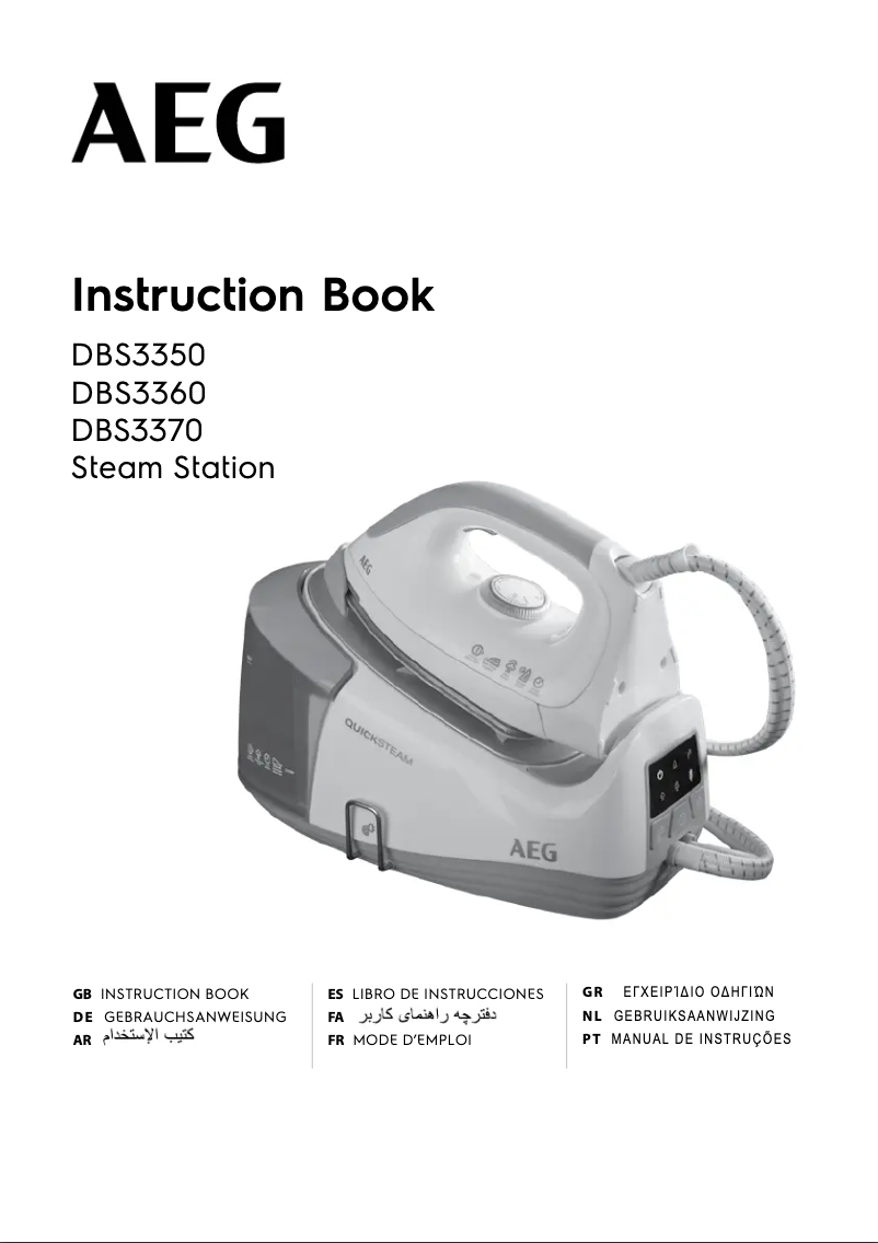 Page 1 de la notice Manuel utilisateur AEG DBS3370