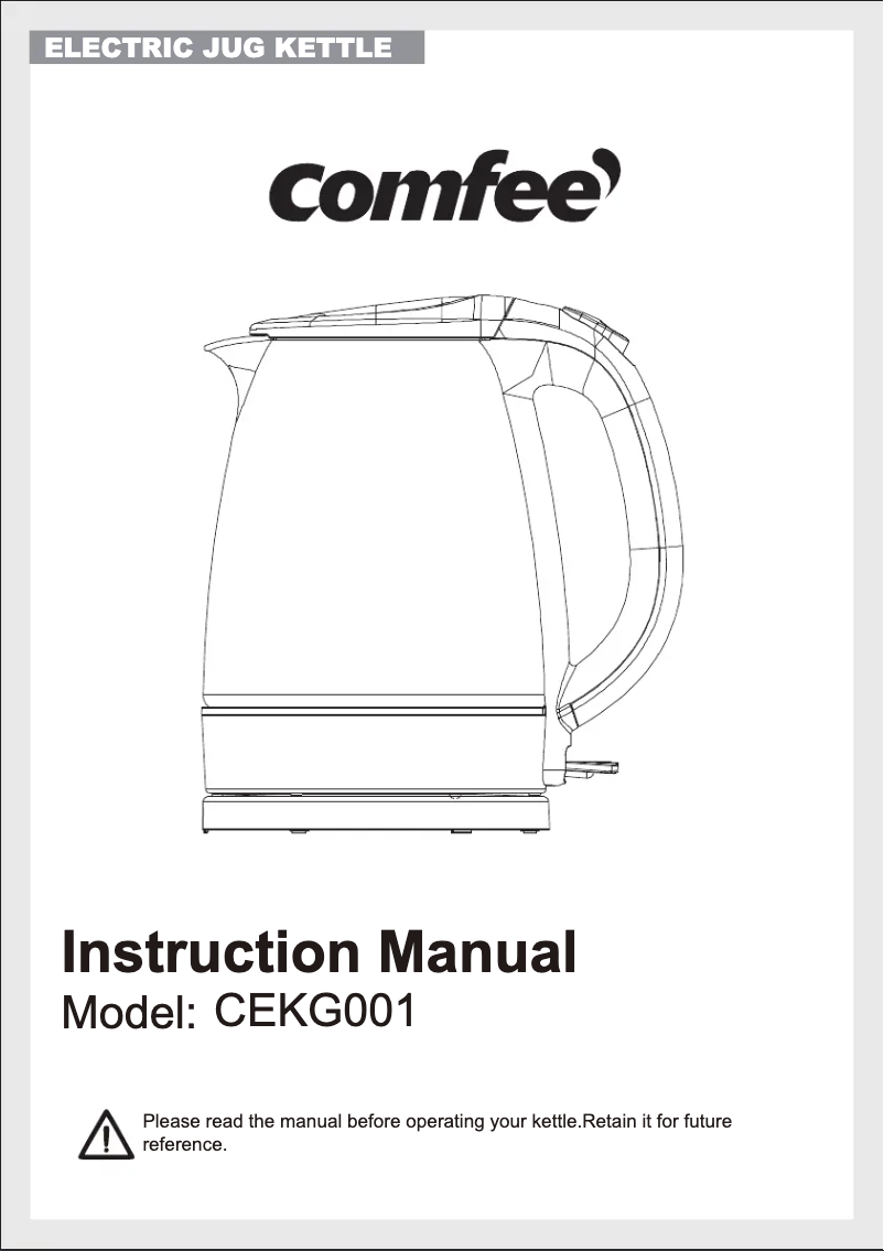 Página 1 del manual Manual de usuario Comfee CEKG001