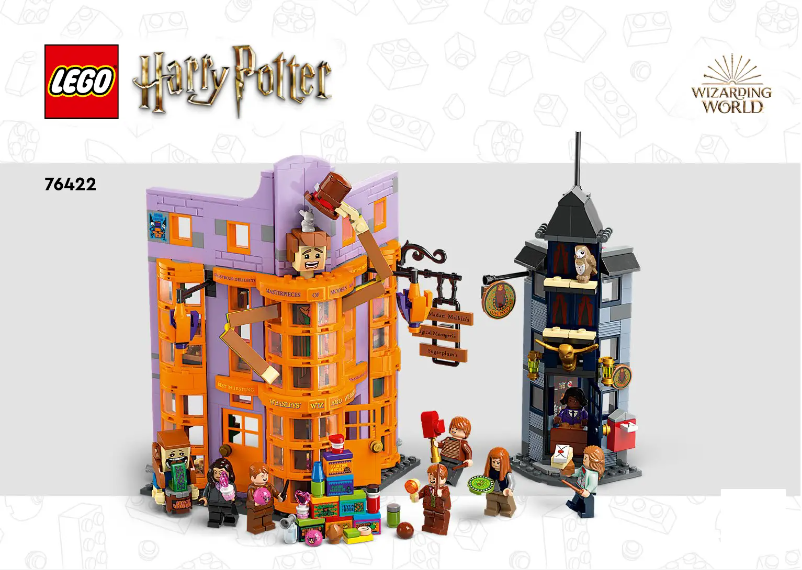 Page 1 de la notice Consignes visuelles Lego Harry Potter 76422