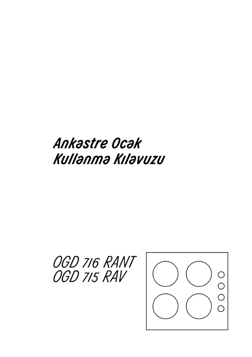 Page 1 of the manual User Manual Arçelik OGD 715 RAV