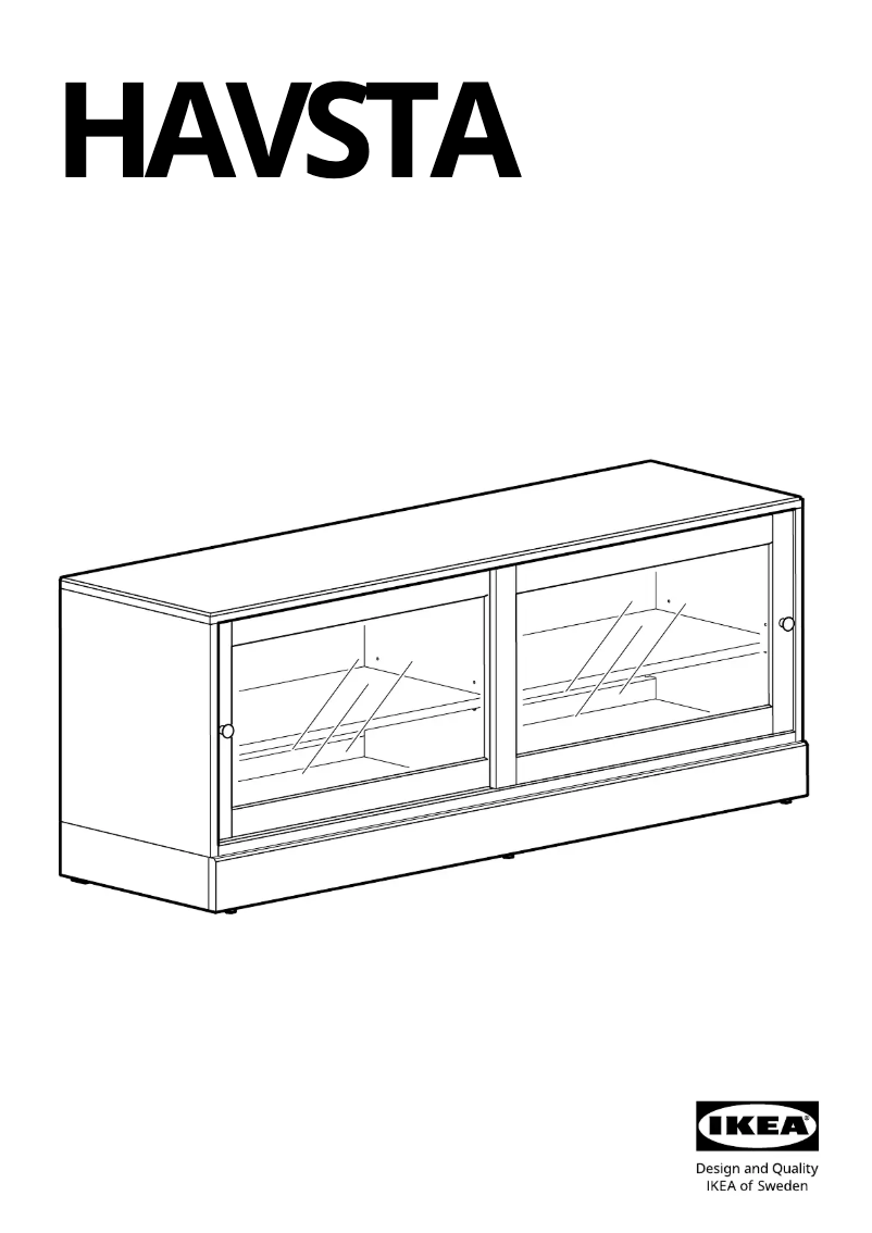 Página 1 del manual Manual de usuario Ikea HAVSTA 105.426.86