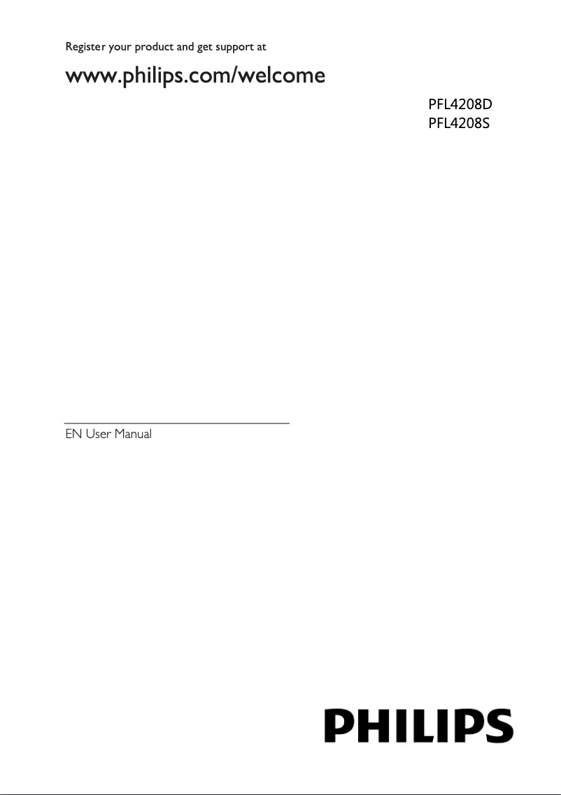 Page n°1 - Manuel utilisateur Philips 4000 series 46PFL4208S