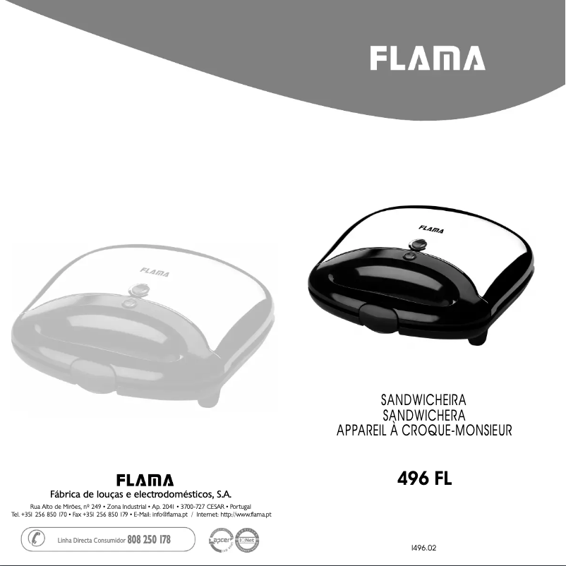 Página 1 del manual Manual de usuario Flama 496 FL
