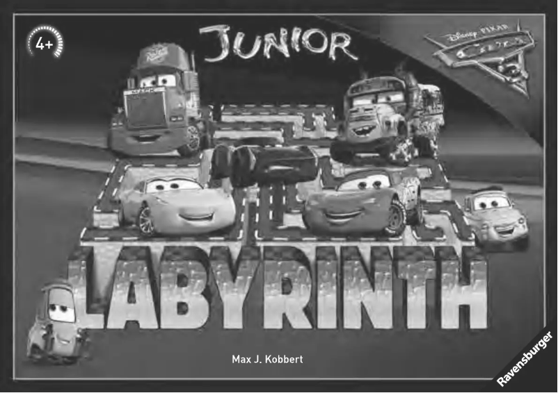 Página 1 del manual Manual de usuario Ravensburger Disney/Pixar Cars 3 Junior Labyrinth