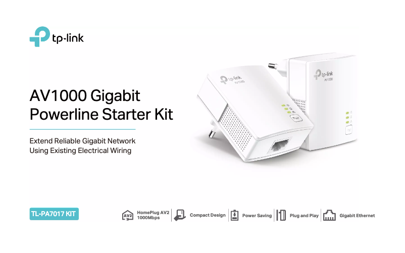 Page 1 de la notice Fiche technique TP-Link TL-PA7017