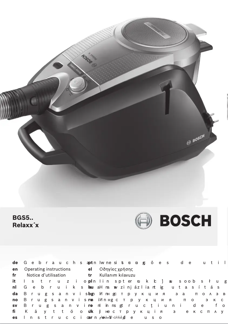 Page 1 de la notice Manuel utilisateur Bosch BGS514M1