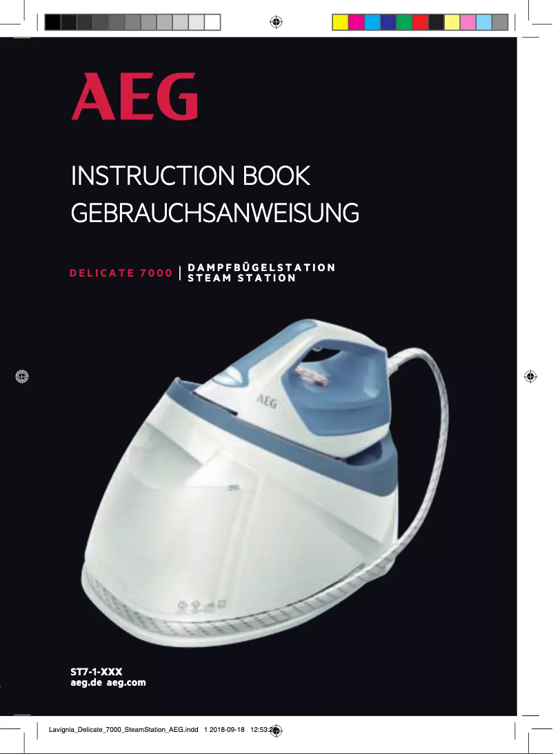 Page 1 de la notice Manuel utilisateur AEG Delicate 7000 ST7-1-4LG