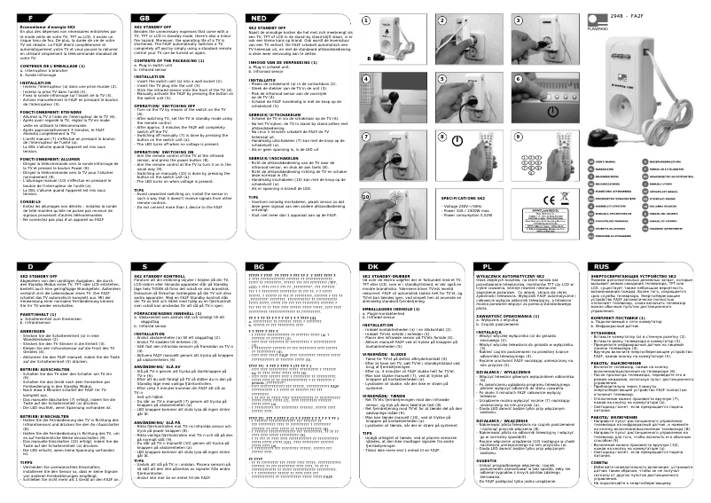 Page 1 of the manual User Manual Elro FA2F