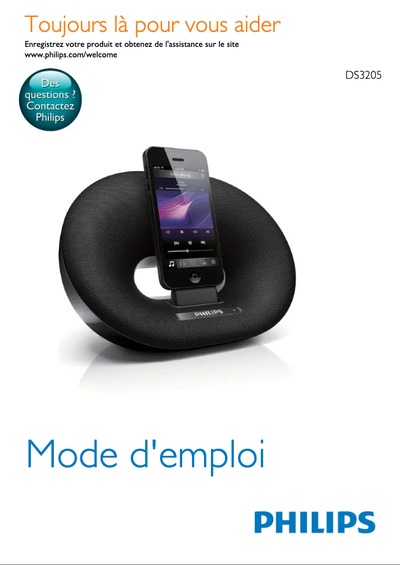 Página 1 del manual Manual de usuario Philips DS3205
