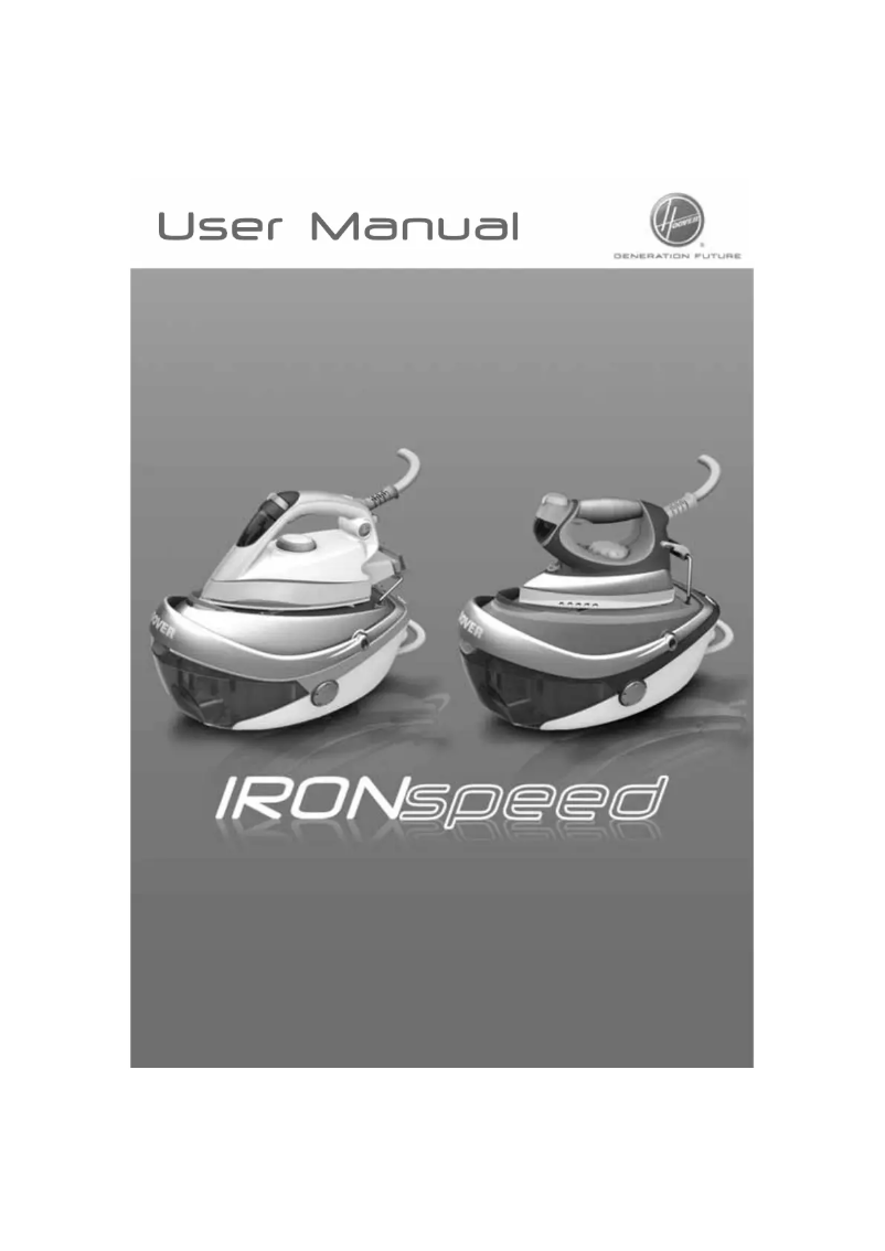 Page 1 of the manual User Manual Hoover Ironspeed SRD 4110