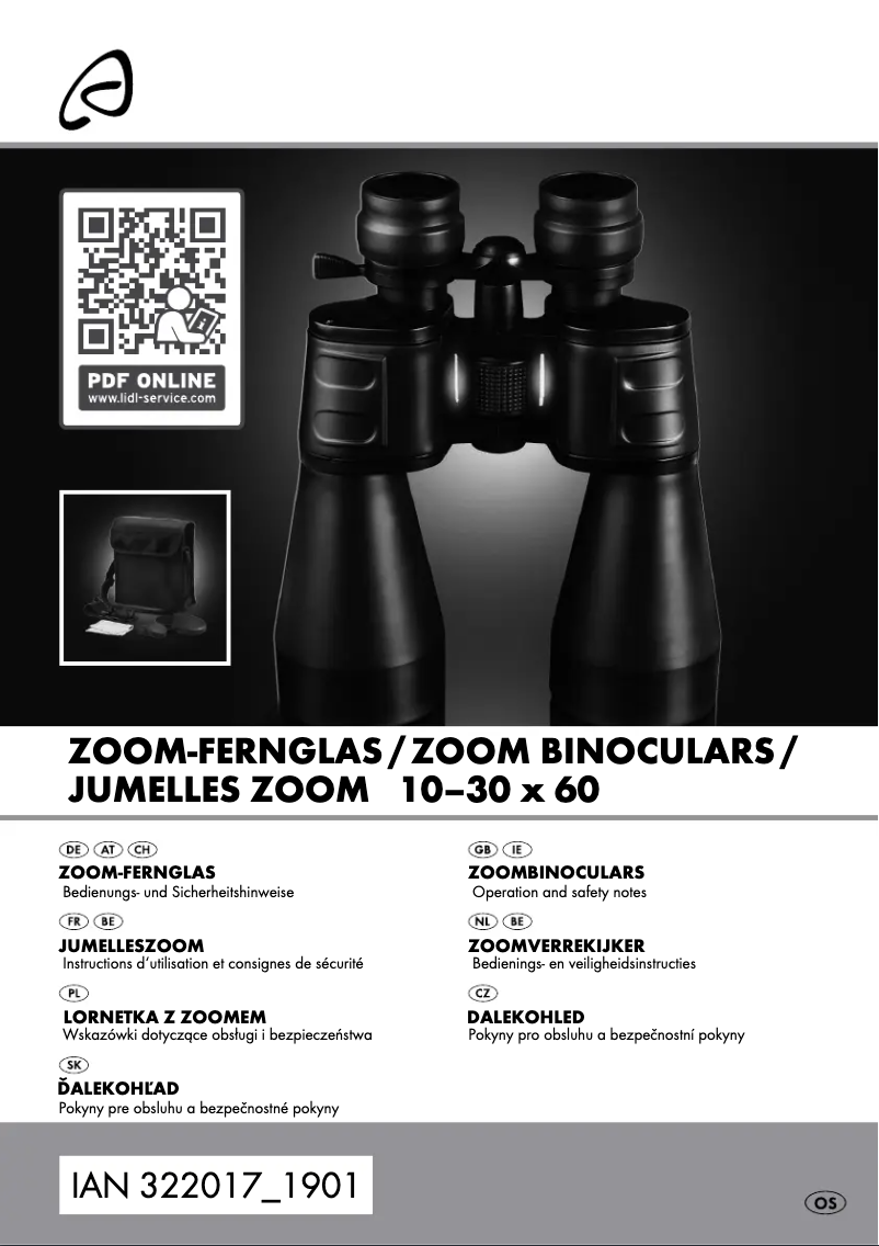 Page 1 de la notice Manuel utilisateur Auriol 10–30x60