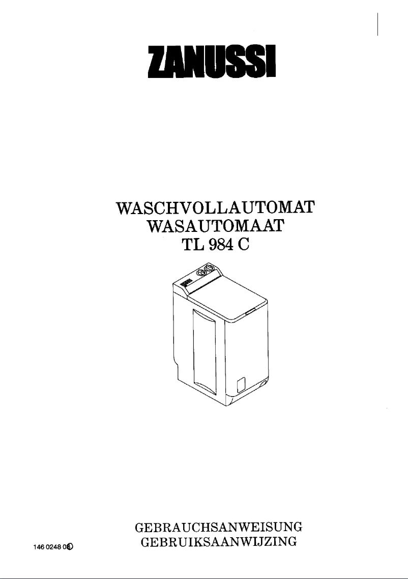 Page 1 de la notice Manuel utilisateur Zanussi TL 984 C