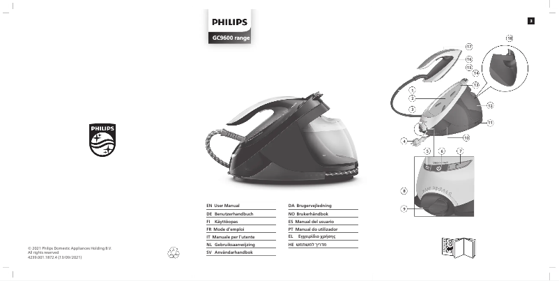 Página 1 del manual Manual de usuario Philips PerfectCare Elite GC9620