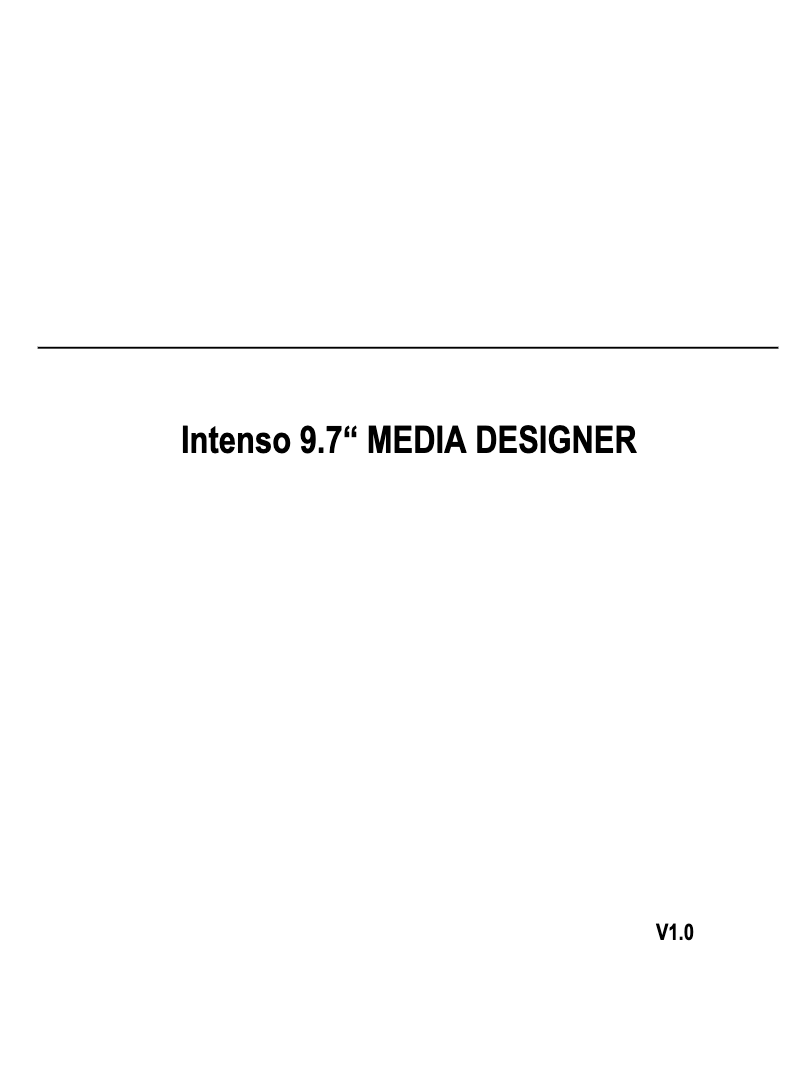 Page 1 de la notice Manuel utilisateur Intenso 9.7" Media Designer