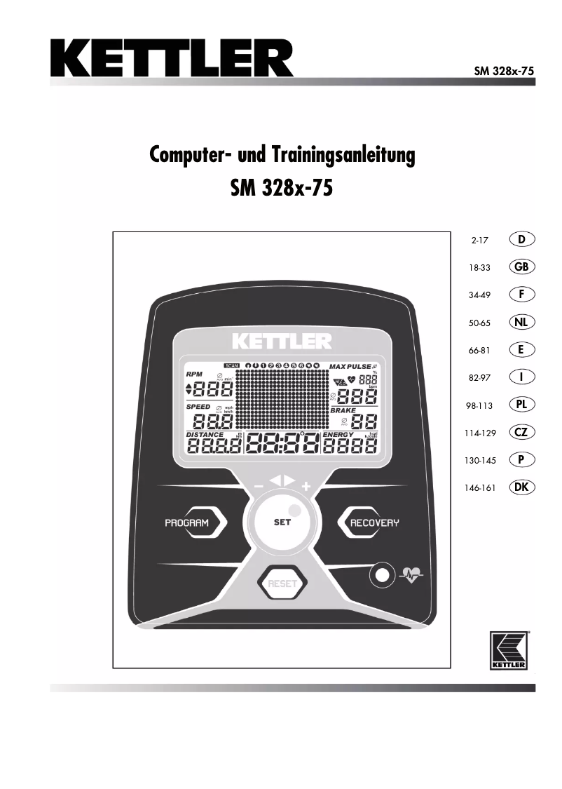 Página 1 del manual Manual de usuario Kettler Rondo P