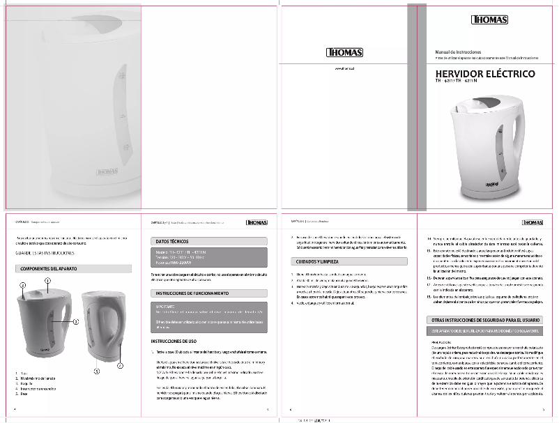 Page 1 de la notice Manuel utilisateur Thomas TH-4211N