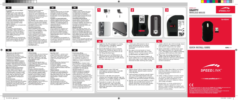 Page 1 of the manual User Manual Speed-Link SL-6152-SPI-01