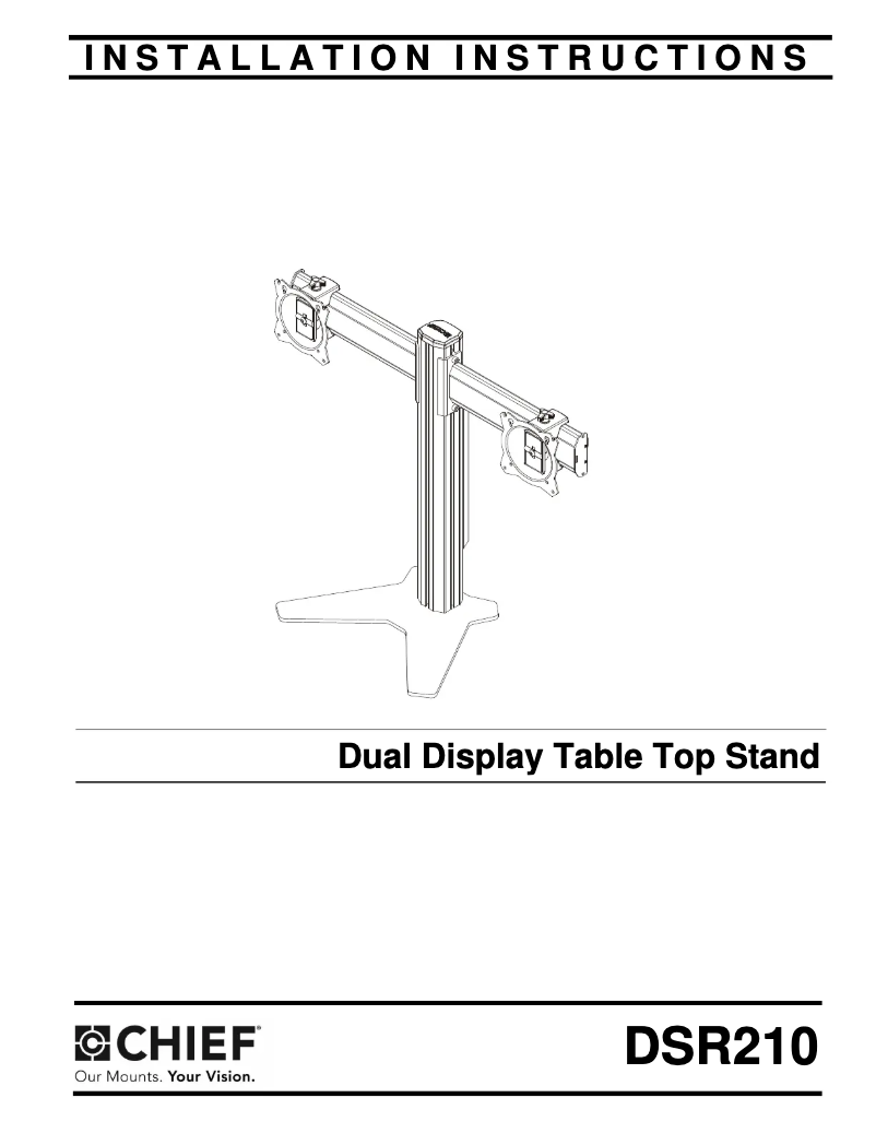 Page 1 de la notice Manuel utilisateur Chief DSR210B