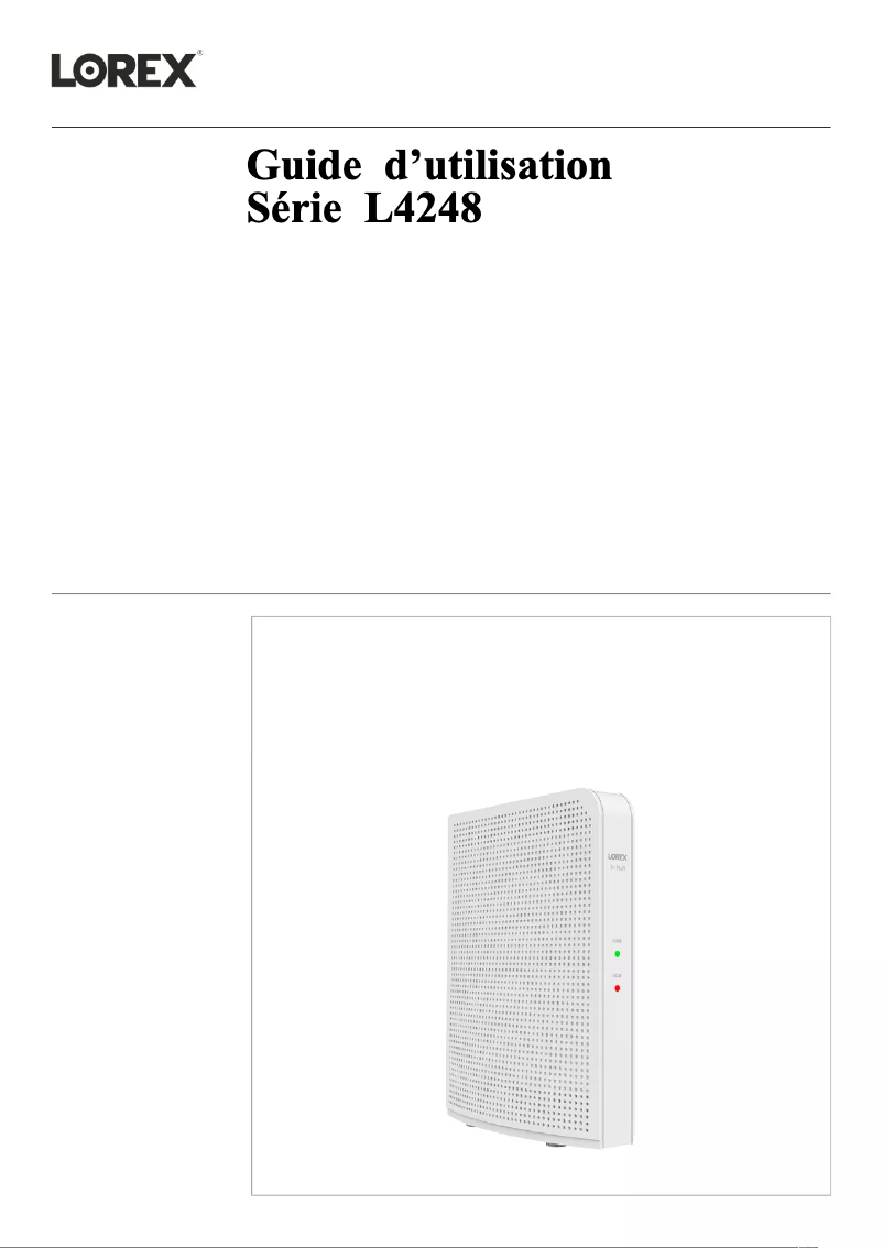 Page 1 of the manual User Manual Lorex L42481