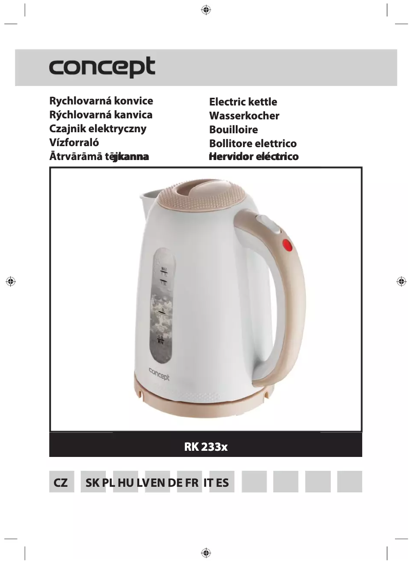 Page 1 de la notice Manuel utilisateur Concept RK2334