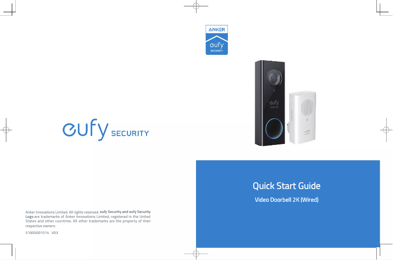 Page 1 de la notice Manuel utilisateur Eufy Chime