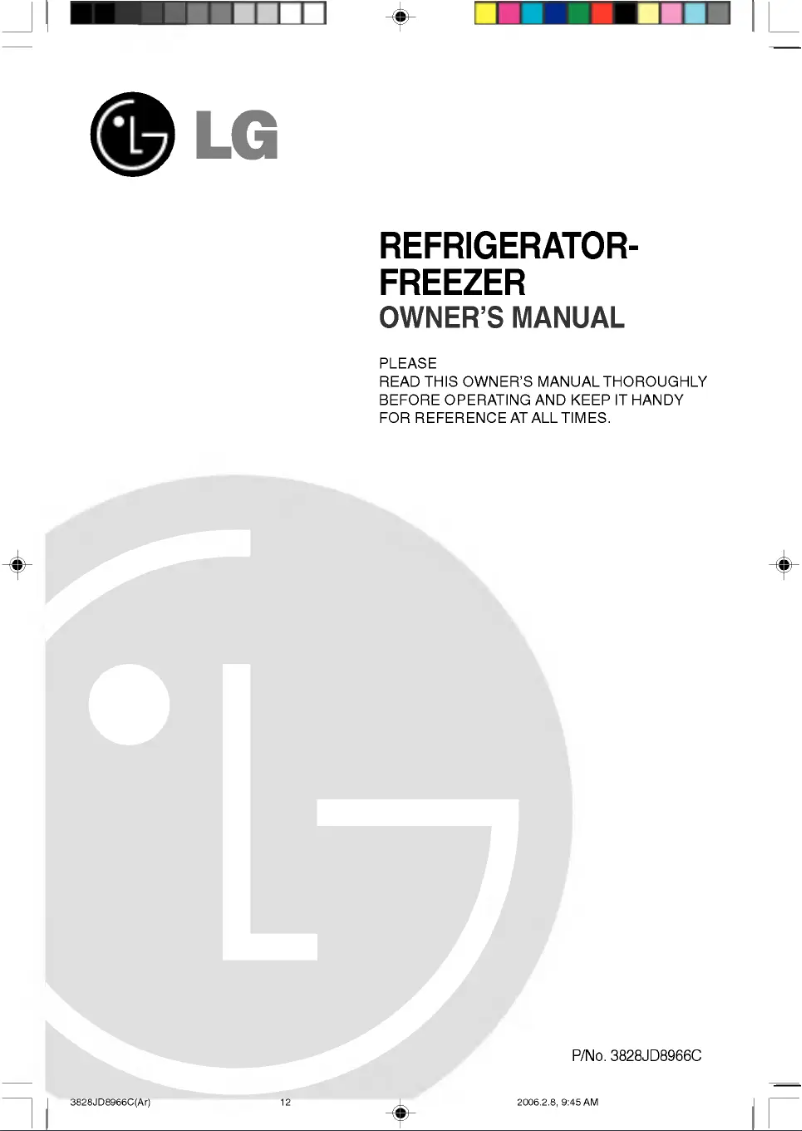 Page 1 de la notice Manuel utilisateur LG GR-B562QV