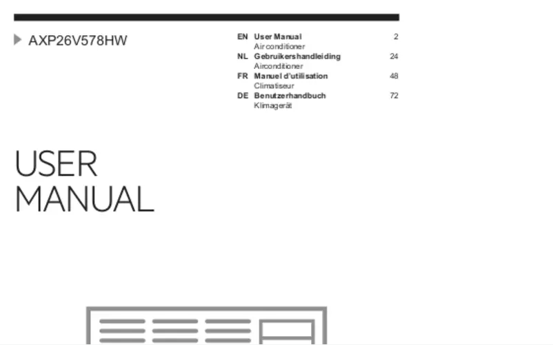 Page 1 de la notice Manuel utilisateur AEG AXP26V578HW