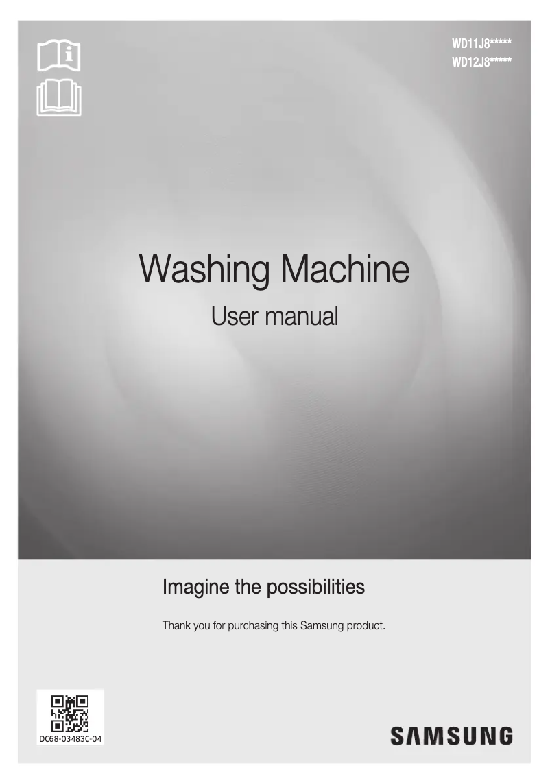 Página 1 del manual Manual de usuario Samsung WD12J8420GX