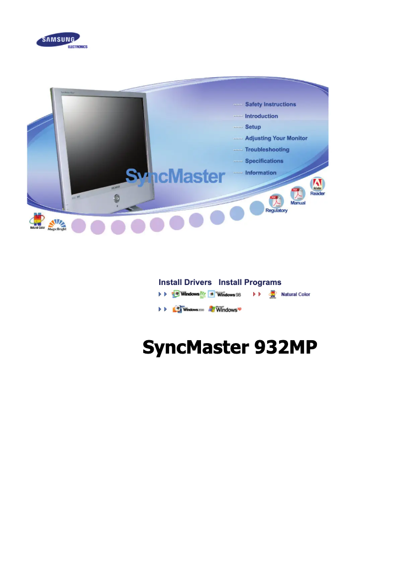 Image de la première page du manuel de l'appareil 932MP