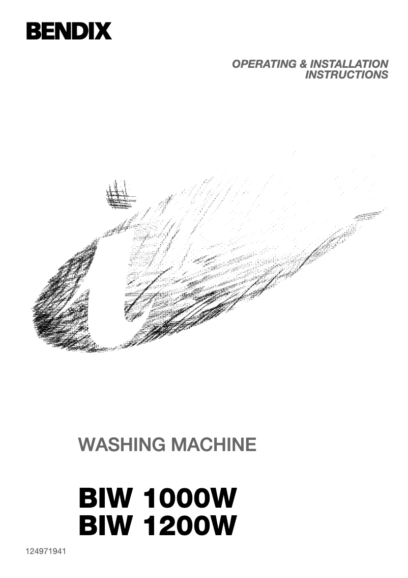 Page 1 de la notice Manuel utilisateur Bendix BIW1000W