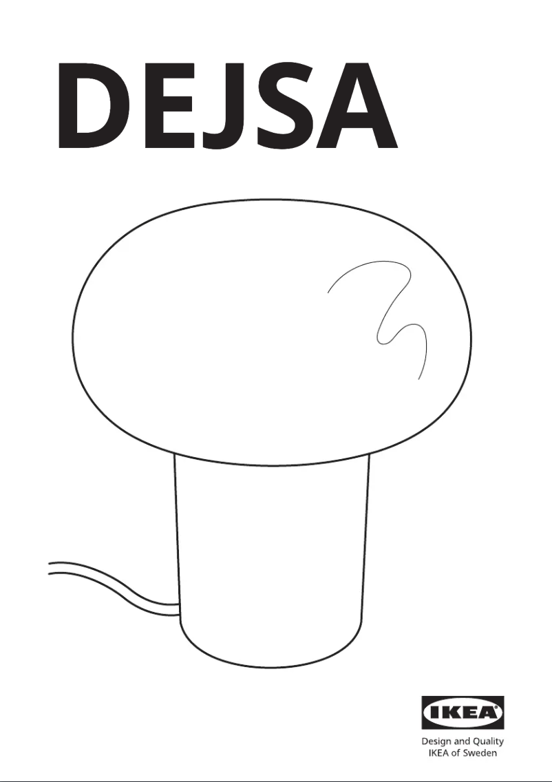Page 1 de la notice Manuel utilisateur Ikea DEJSA 004.049.87