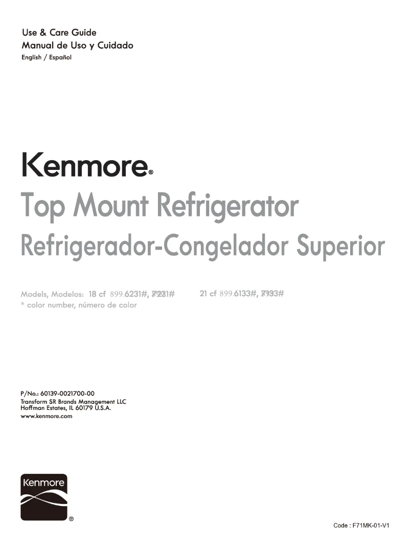 Page 1 de la notice Manuel utilisateur Kenmore 71339