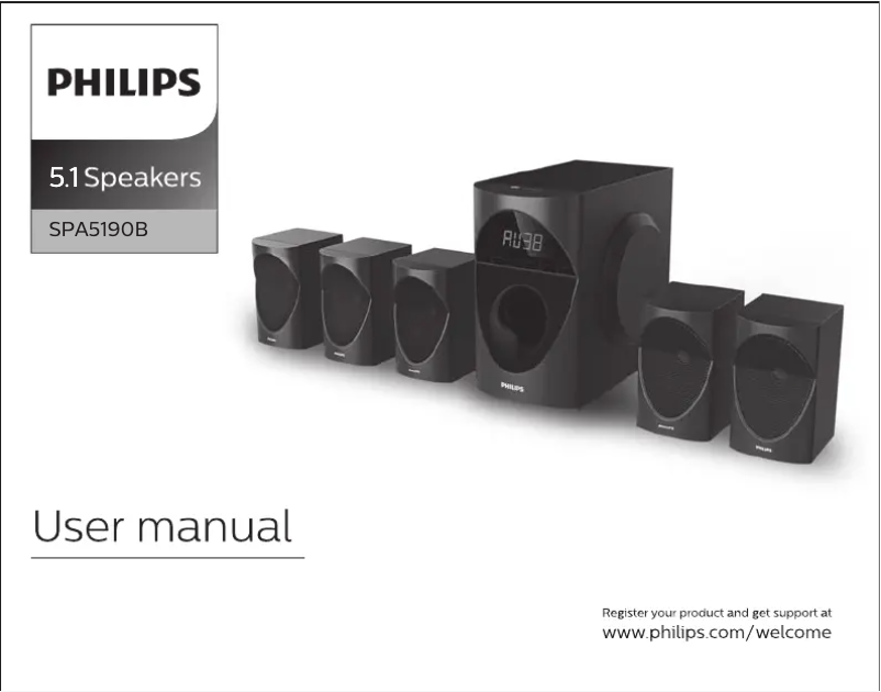 Página 1 del manual Manual de usuario Philips SPA5190B