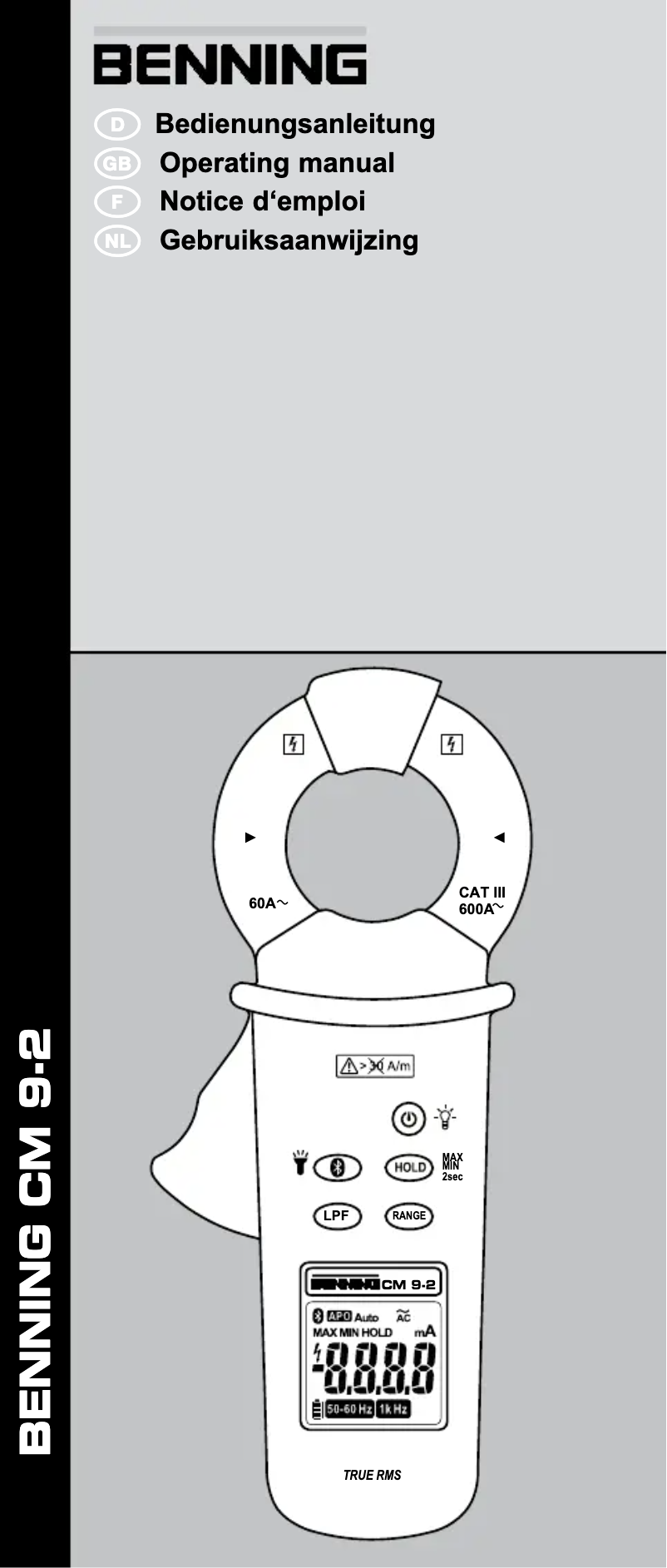 Página 1 del manual Manual de usuario BENNING CM 9-2
