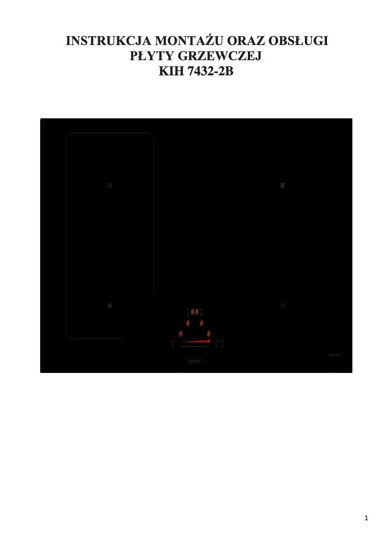 Página 1 del manual Manual de usuario Kernau KIH 7432-2B