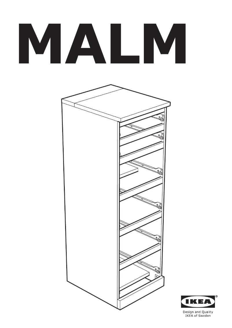 Page 1 de la notice Manuel utilisateur Ikea MALM 704.035.93