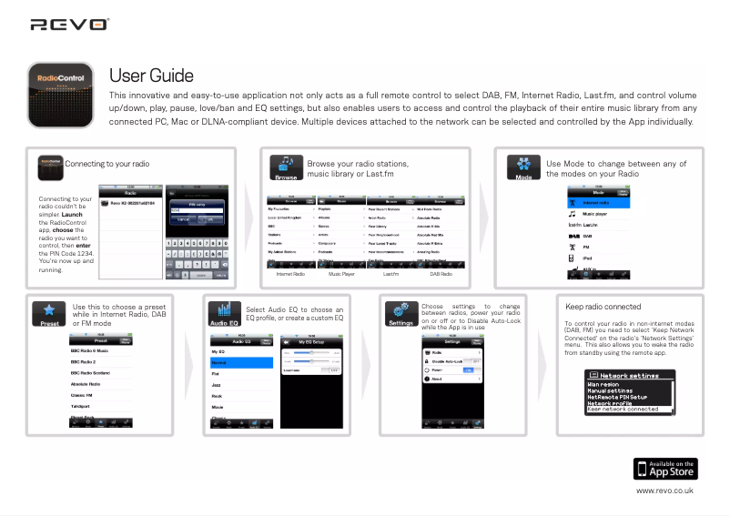 Page 1 de la notice Manuel utilisateur REVO RadioControl