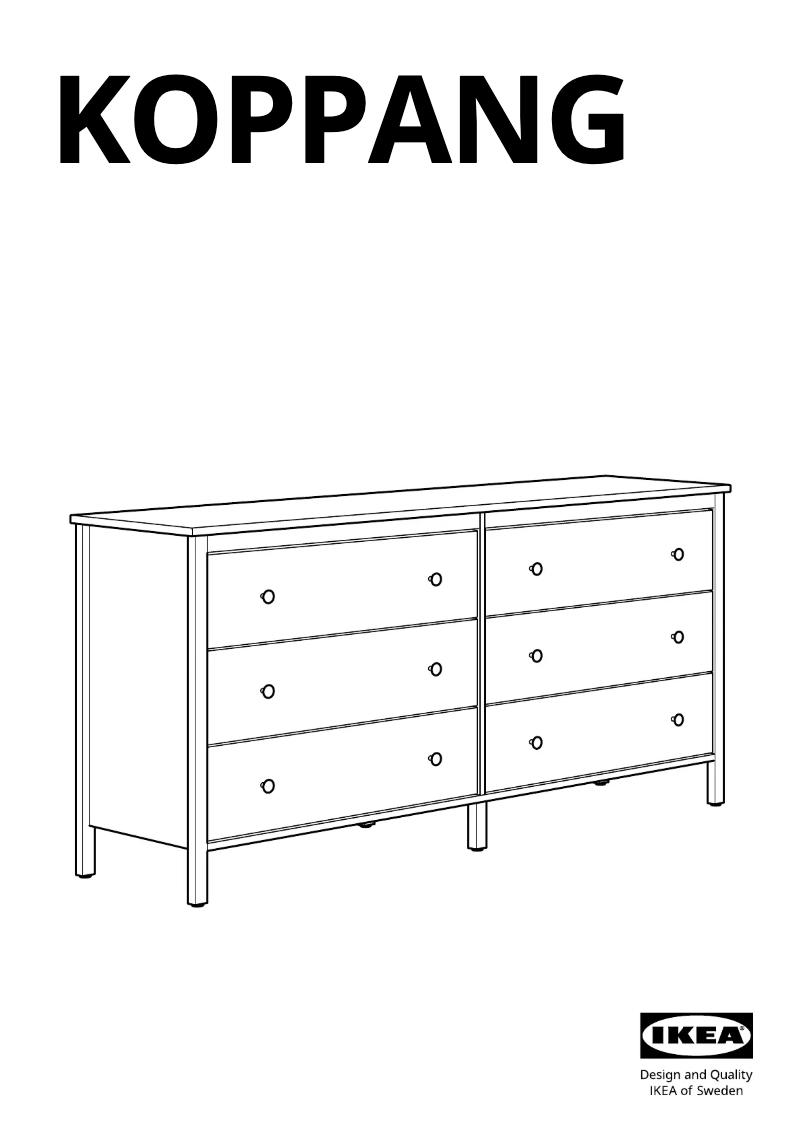 Page 1 de la notice Manuel utilisateur Ikea KOPPANG 505.841.65